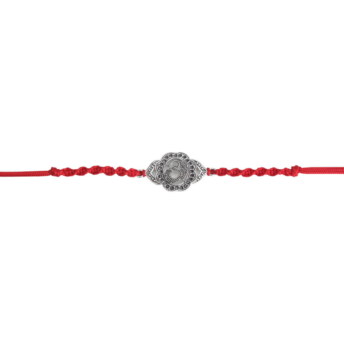 Om Motif Laal Dhaaga Rakhi