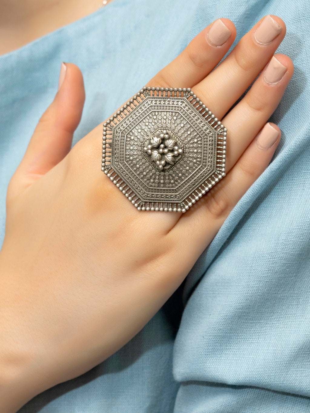 Rajputana Silver Ring