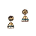 Gold Plated Turquoise Stone Earrings