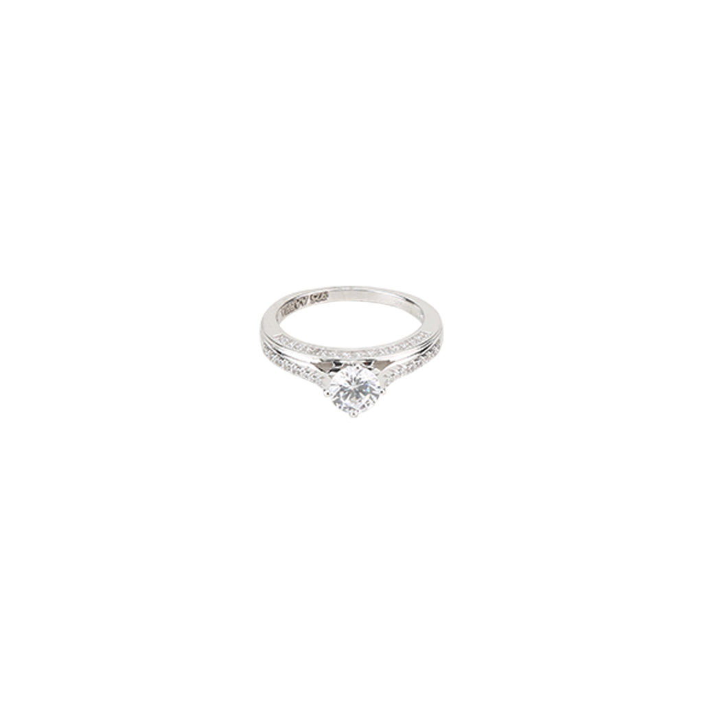 Signity Solitaire Silver Ring