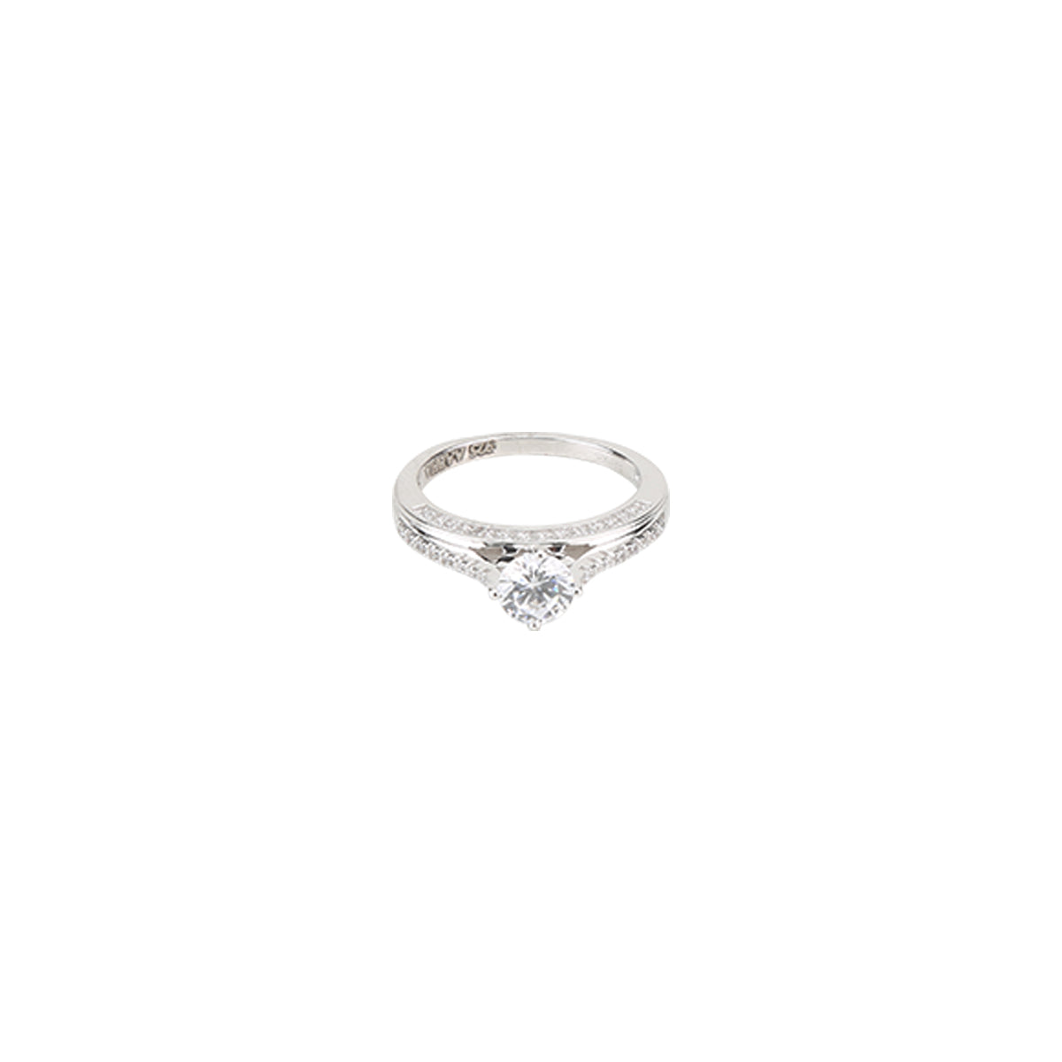 Signity Solitaire Silver Ring