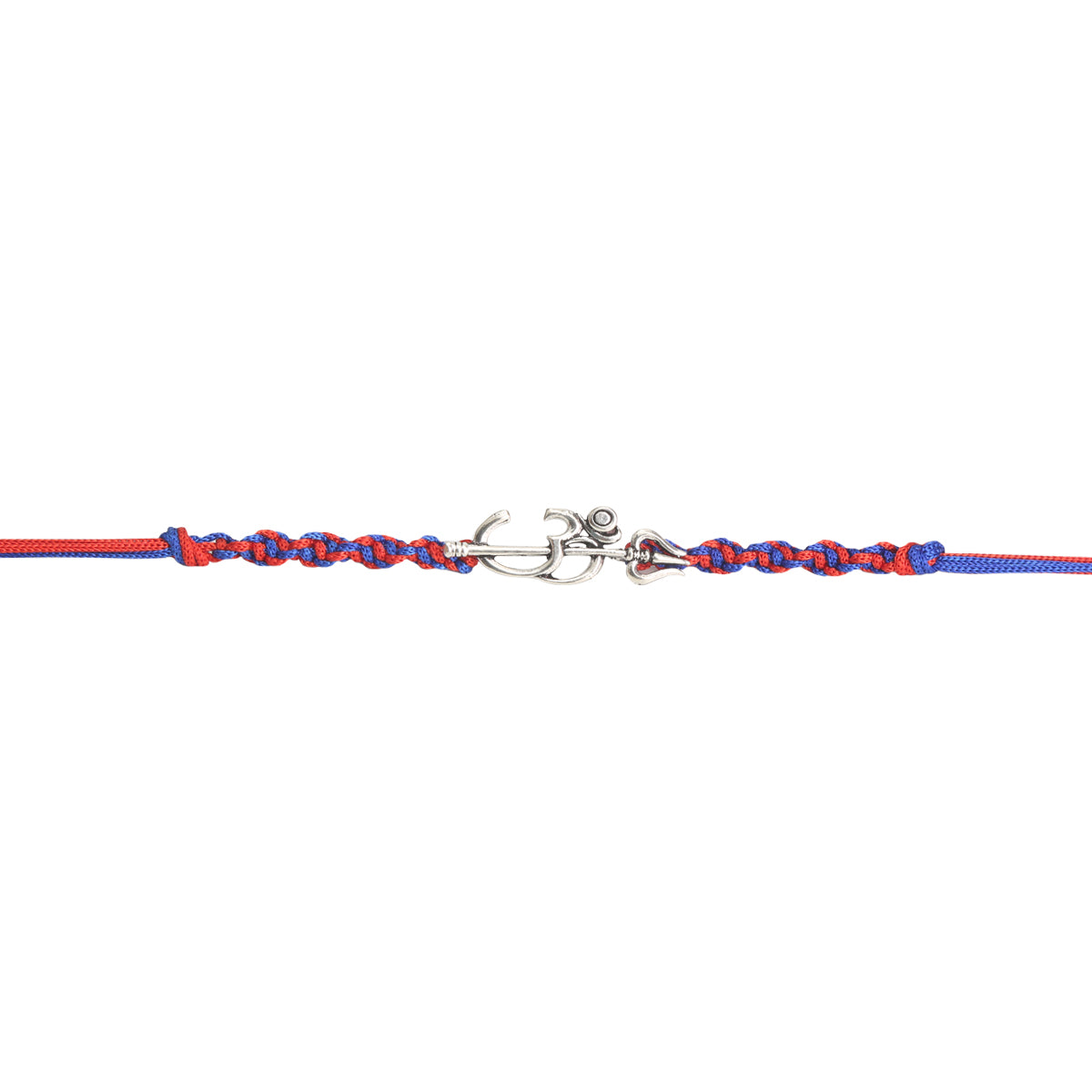 Om Trishul Silver Rakhi