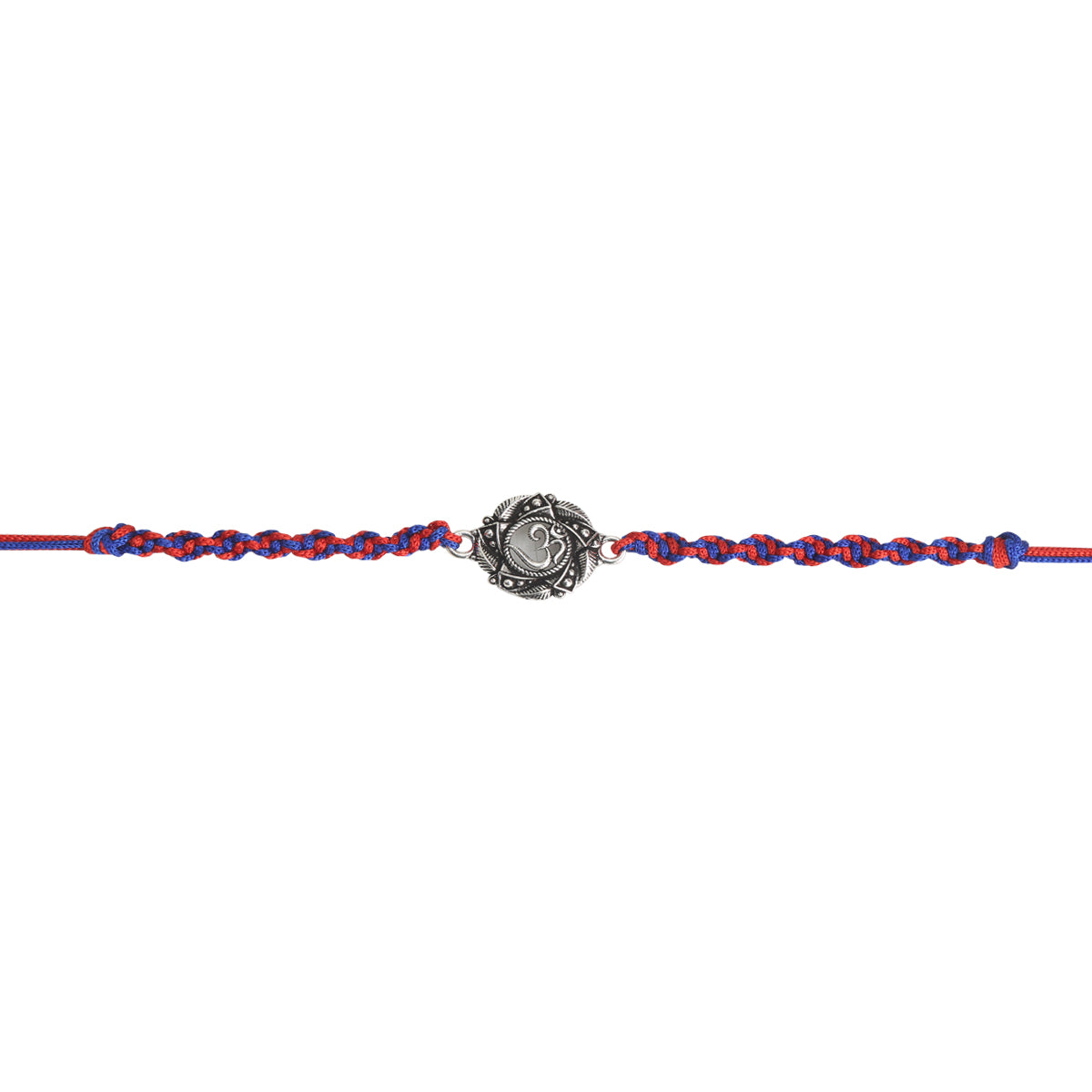 Dual Color Spiral Dhaaga OM Rakhi