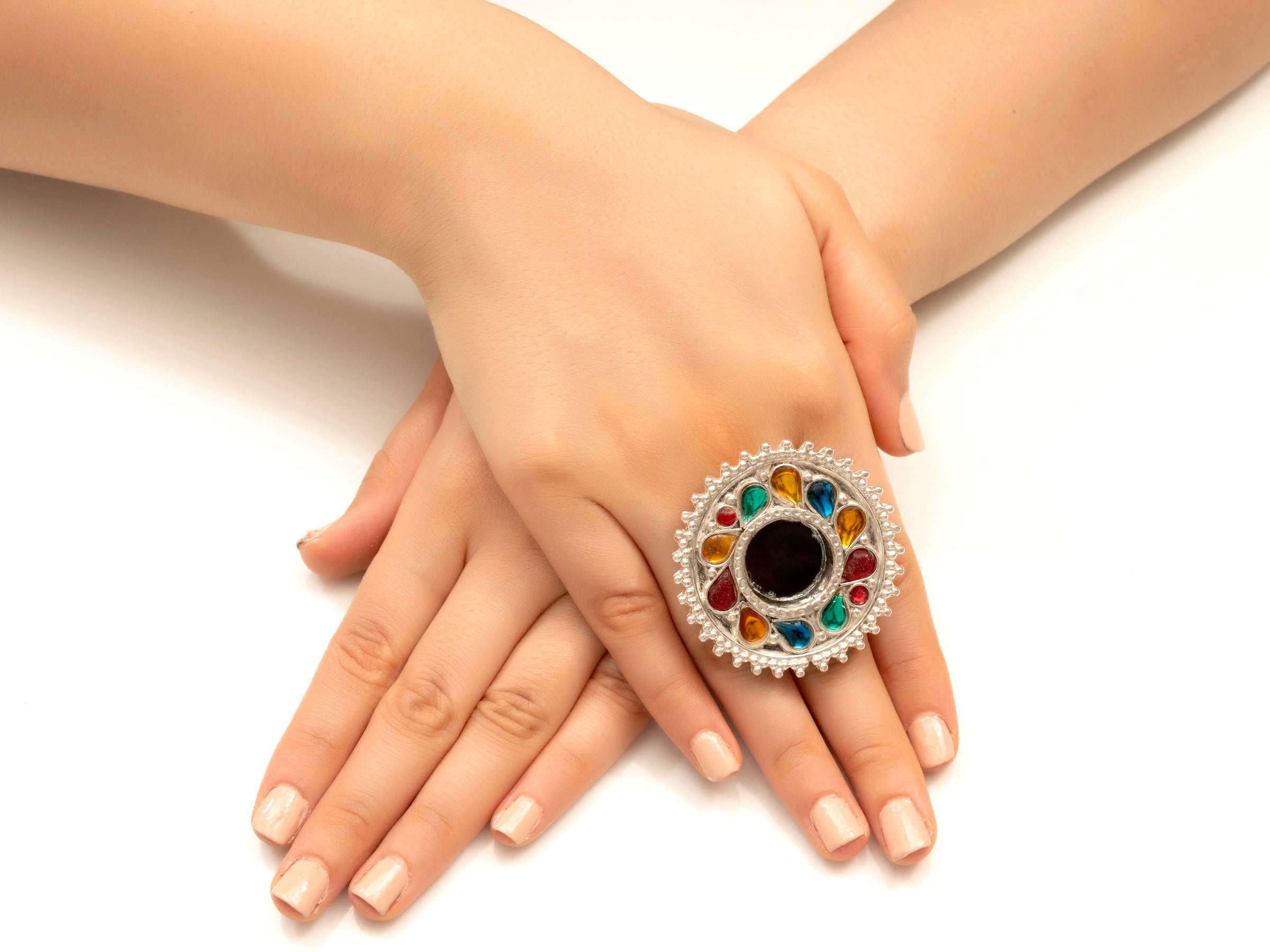 Tribal Color stone Ring