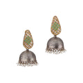 Green Enamel Earring