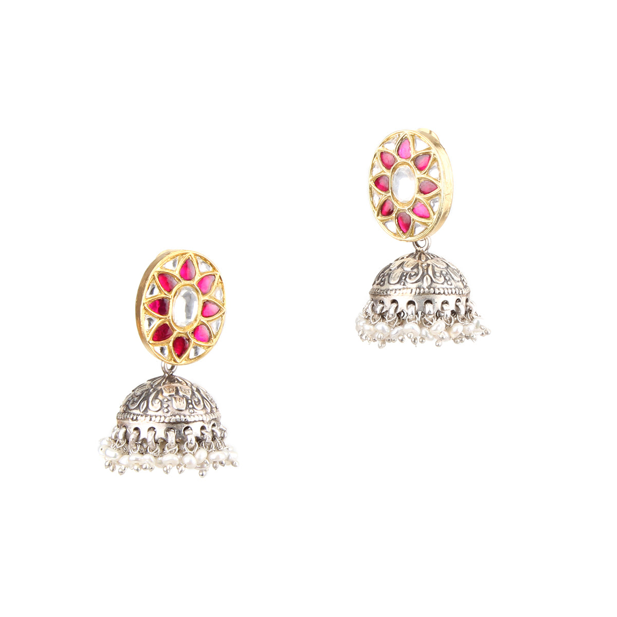 Dual tone Ferry Earring