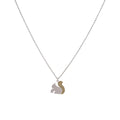 Dual tone Motif Necklace