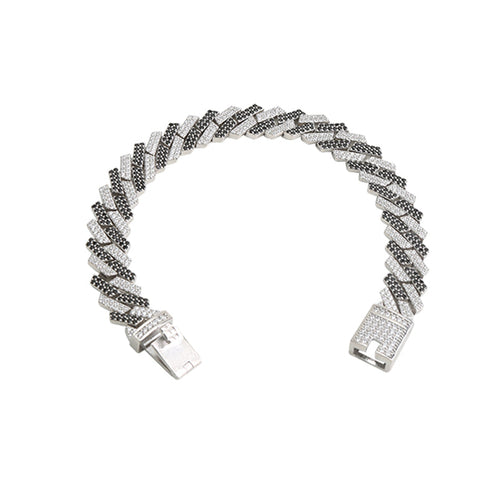 Black Diamond Men's Cuban Bracelet