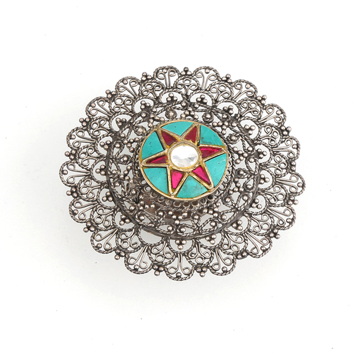 The Turquoise floral Ring
