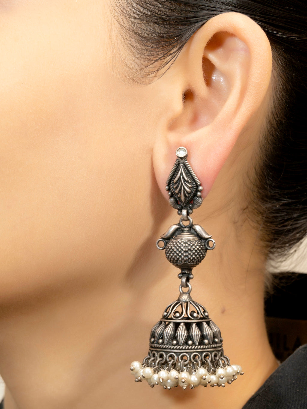 Silver Long Jhumkha