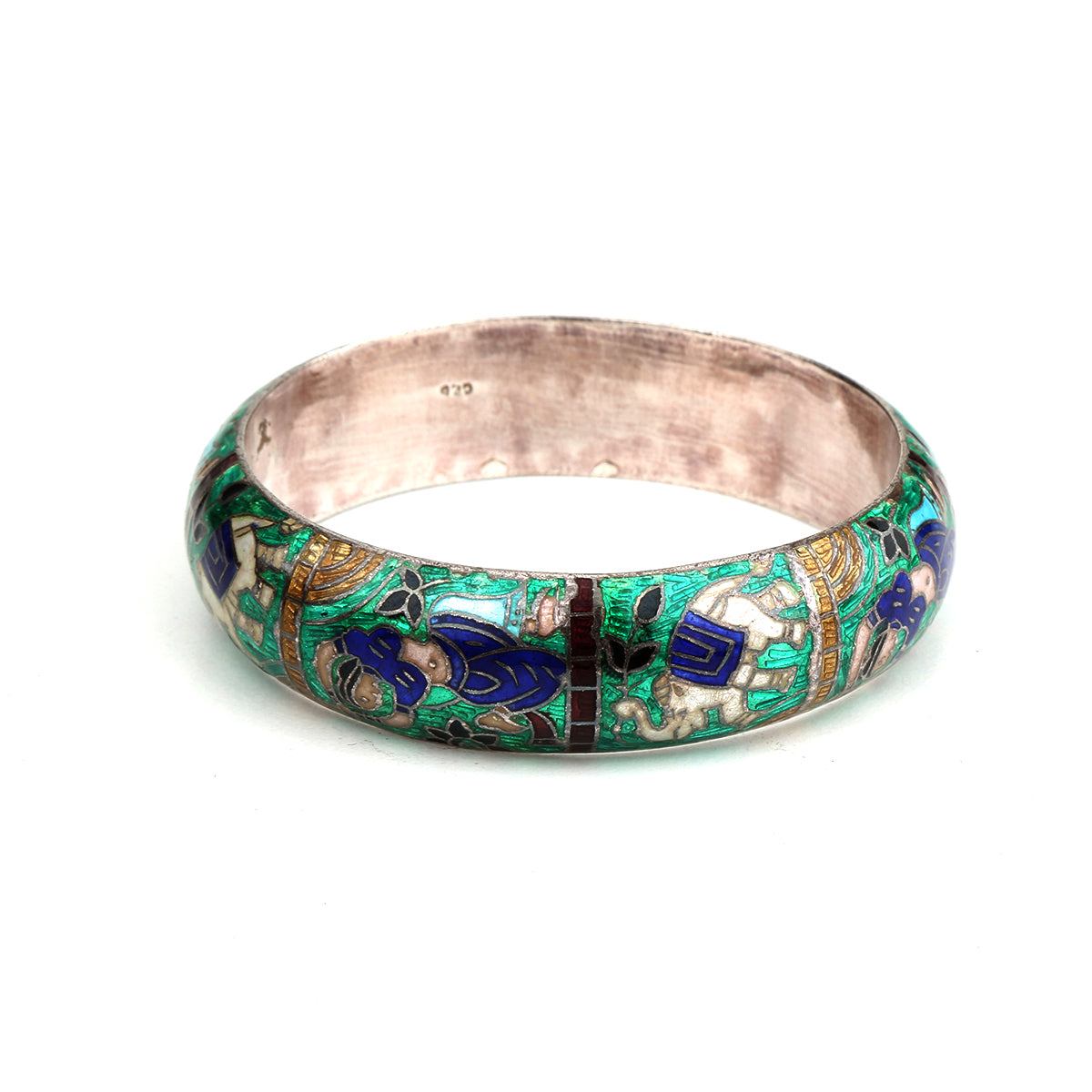 Green Enamel Bangle