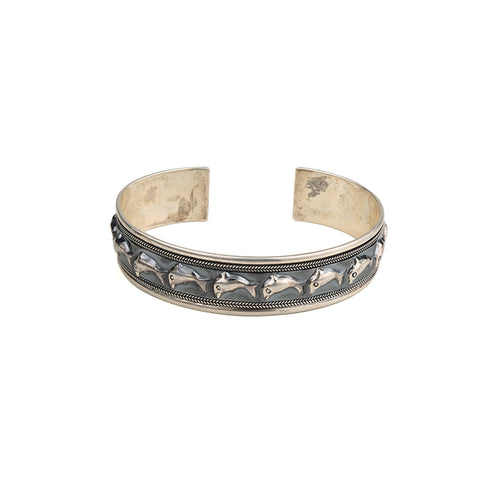 Black Finish Motif Kada