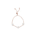 Pearl Hoop Rose Gold Bracelet