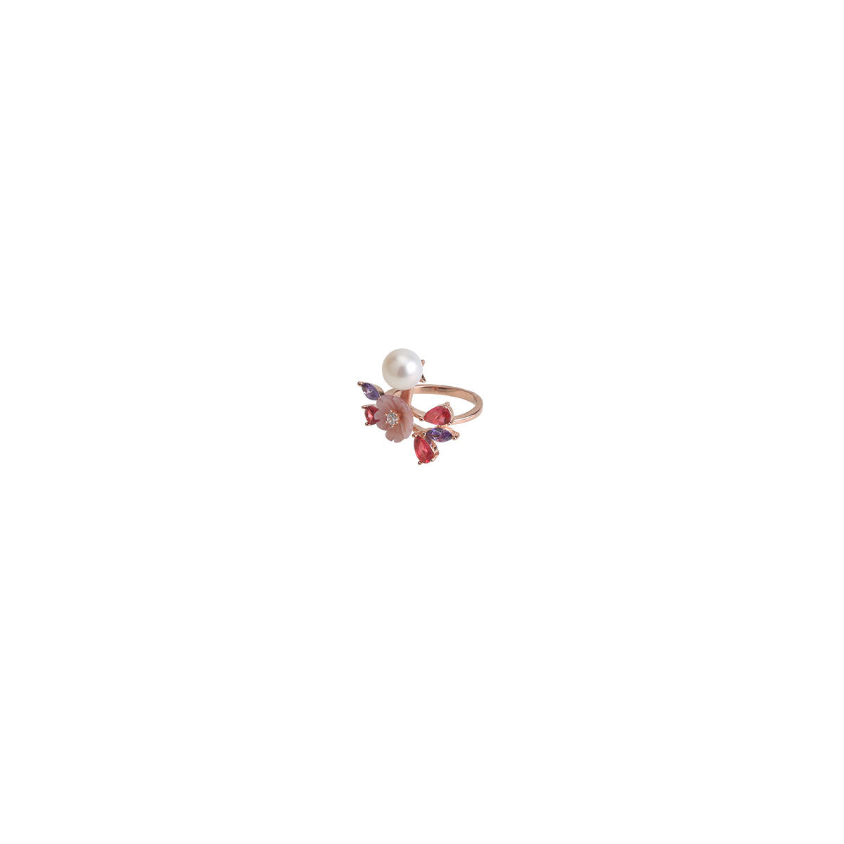 Leaf Floral Margarite Ring
