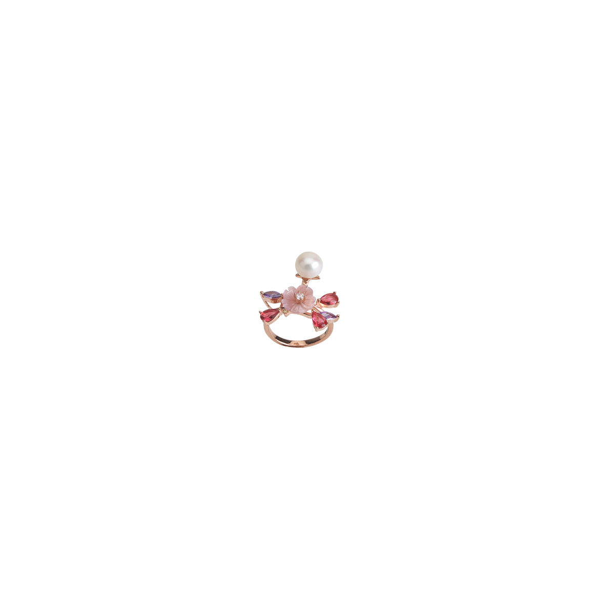 Leaf Floral Margarite Ring