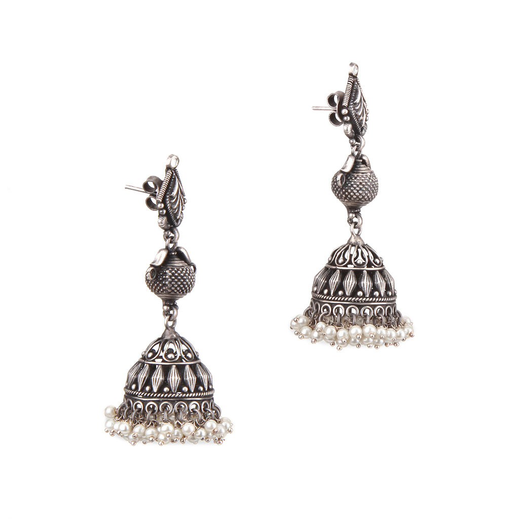 Silver Long Jhumkha