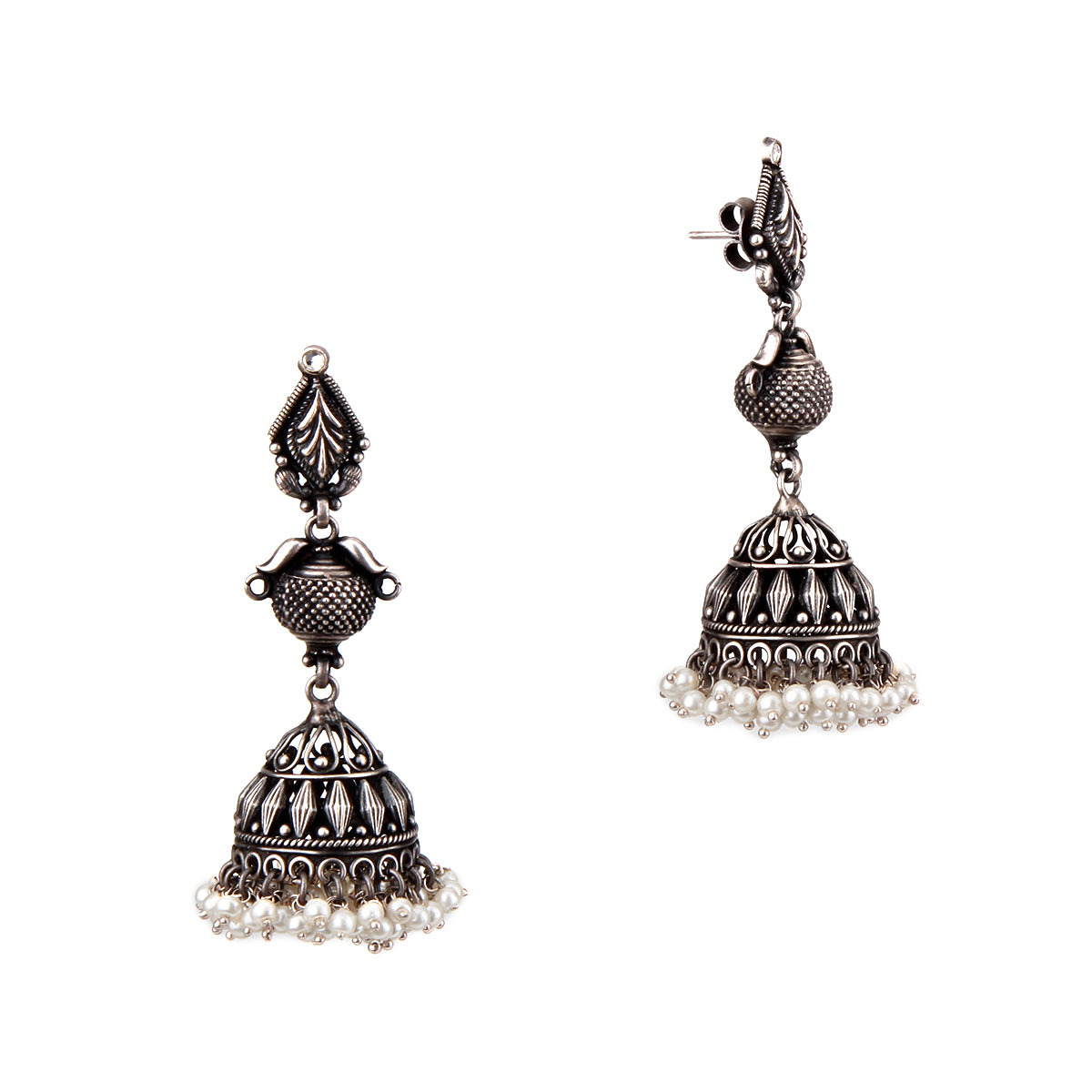 Silver Long Jhumkha