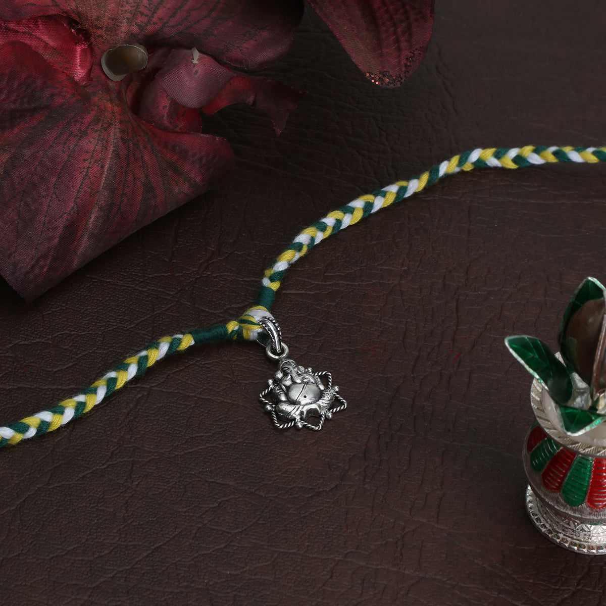 Ganpati Charm Dhaaga Rakhi