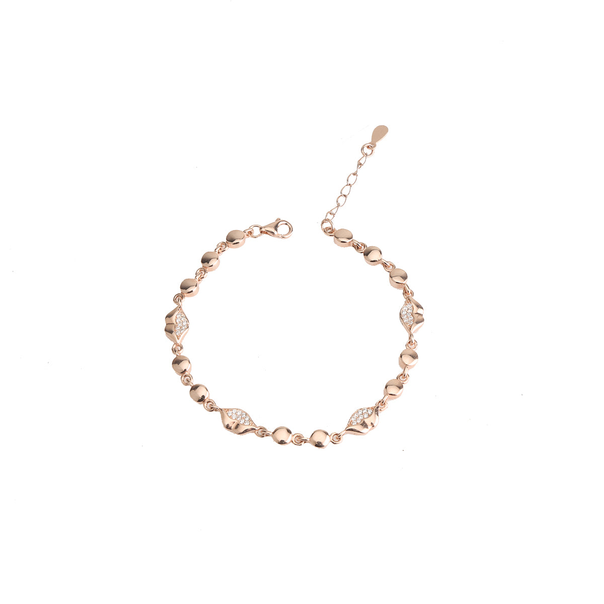 Rose Gold Polished Trinket Bracelet
