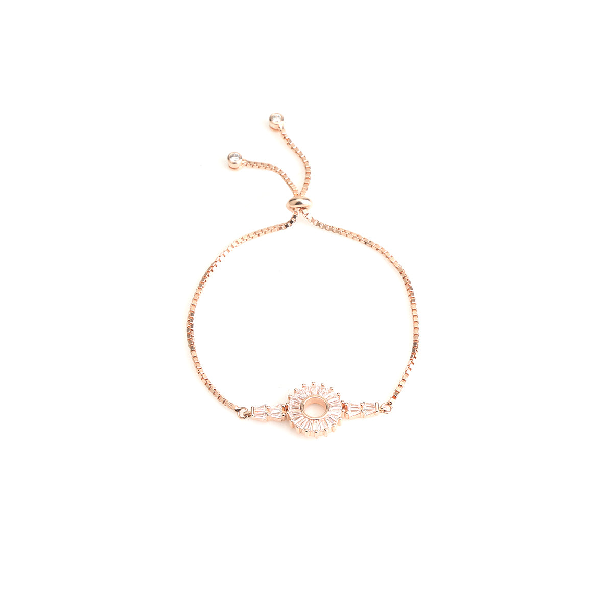 Rose Gold Baguette Diamond Bracelet