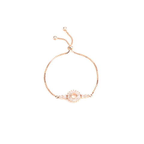 Rose Gold Baguette Diamond Bracelet