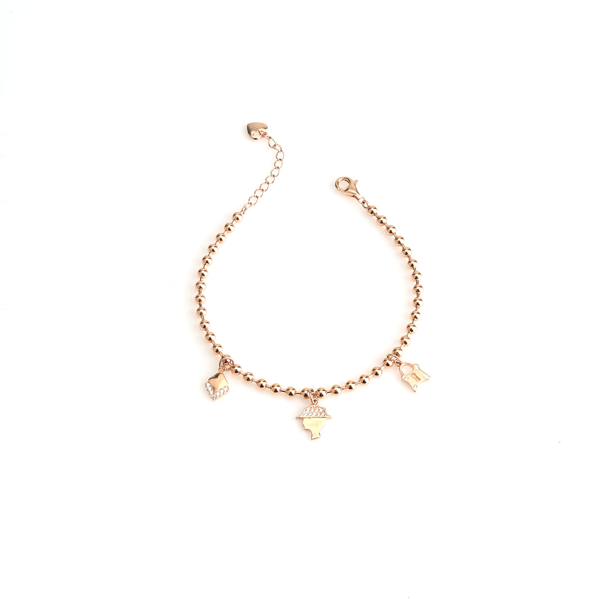 Rose Gold Charm Bracelet