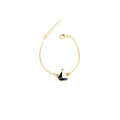 Gold tone Enamel Baby Bracelet
