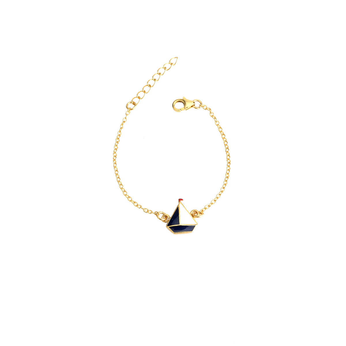 Gold tone Enamel Baby Bracelet