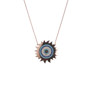 Flame Evil's Eye Necklace