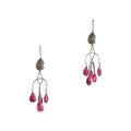 Ruby Chandelier Bali Earring