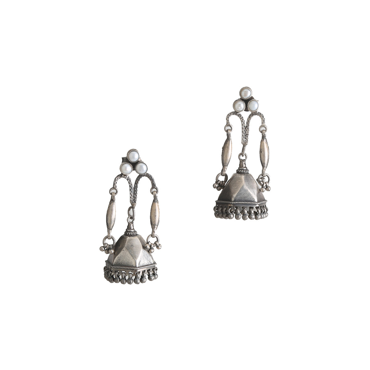 Lantern Silver Earring