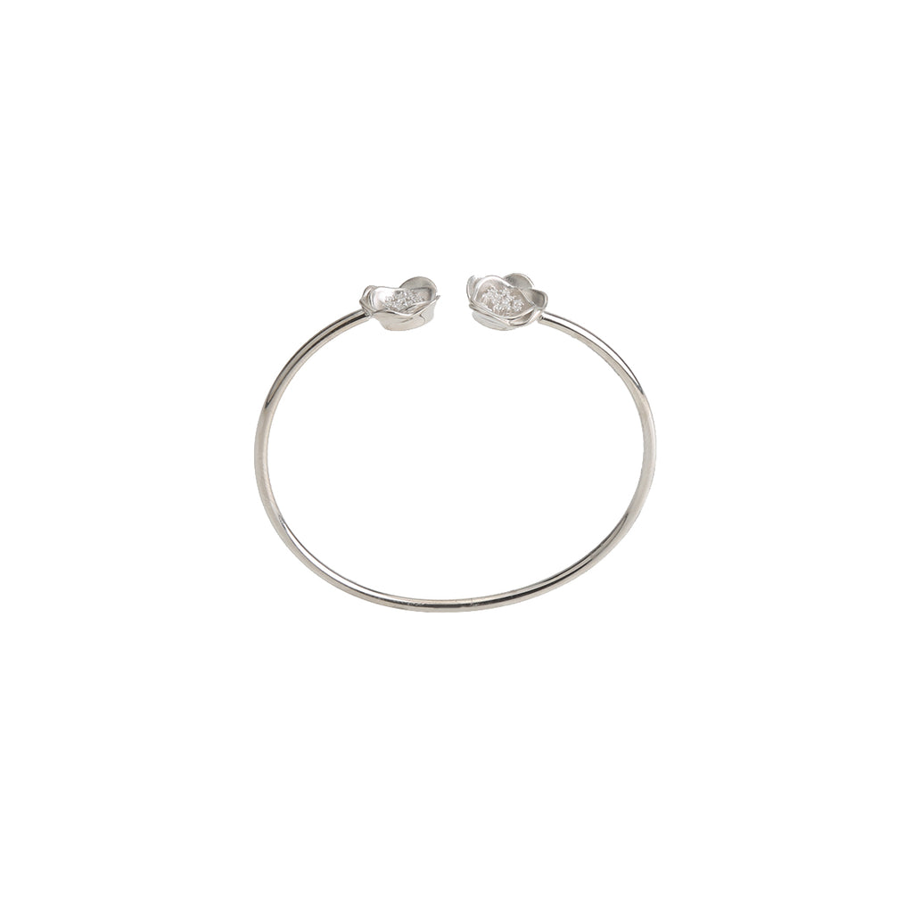 Silver Rose Bracelet