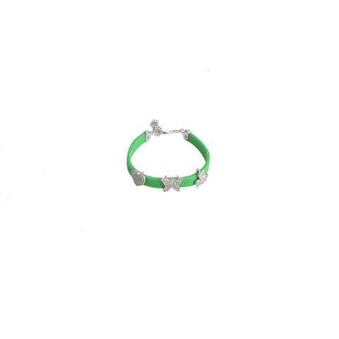 Green Rubber Baby Bracelet