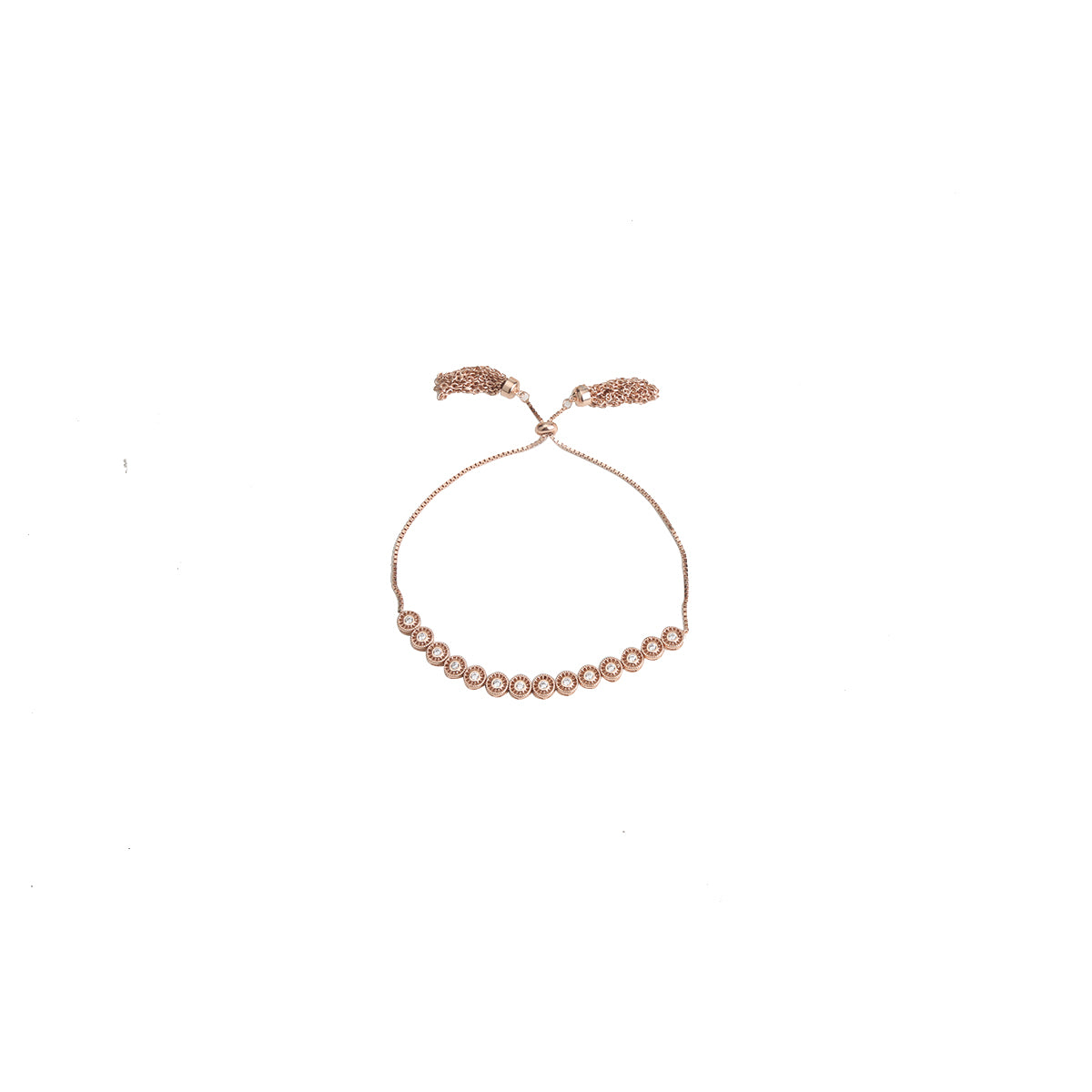Rose Gold Bolo Tassel Bracelet
