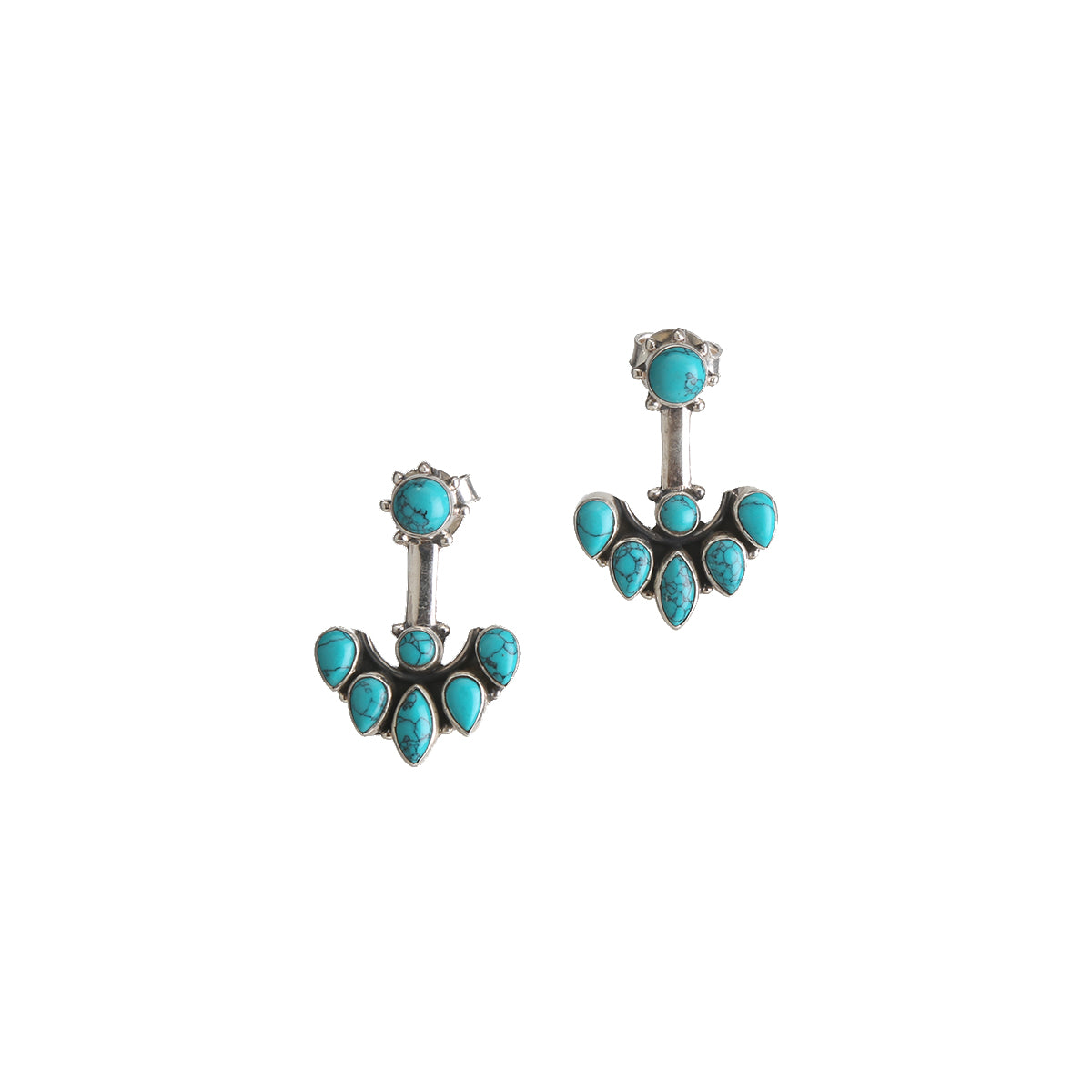Turquoise Tree Drop Earring