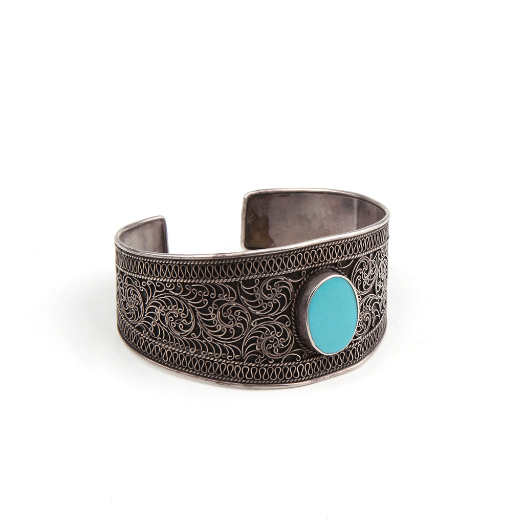 Turquoise Afghani Kada