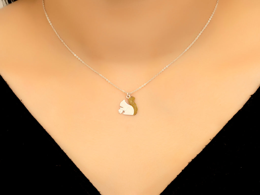 Dual tone Motif Necklace
