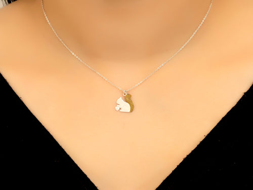 Dual tone Motif Necklace